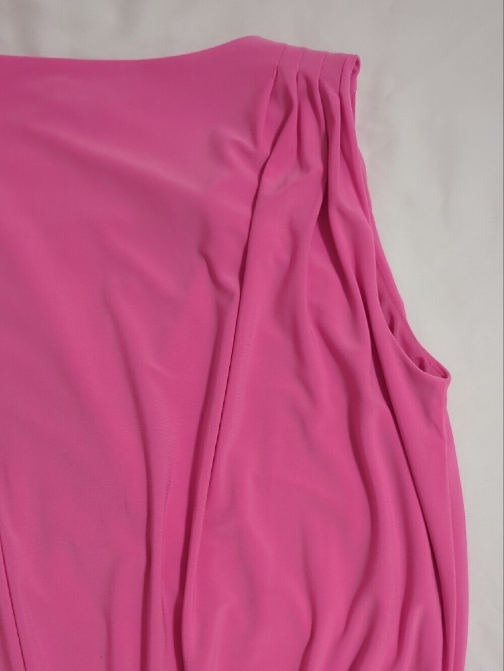 Express V-Neck Surplice Pleated Shoulder Bodysuit, Color Pink Size XS - Picture 10 of 13